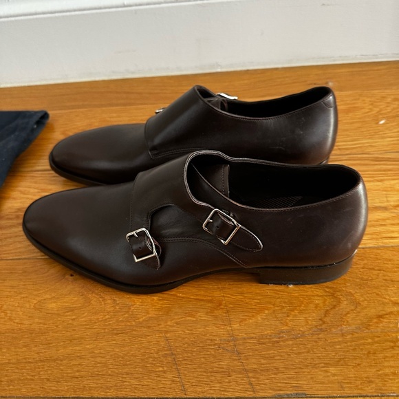 Ralph Lauren Men\'s Brown Leather Shoes - purple label